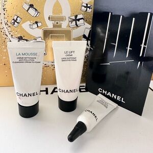 Chanel Le lift eyes, cream, cleanser mousse & mascara noir sample size